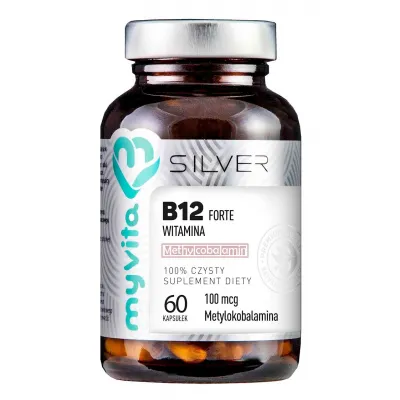 SILVER 100% Witamina B12 100mcg, 60 kaps. (Metylokobalamina) MyVita