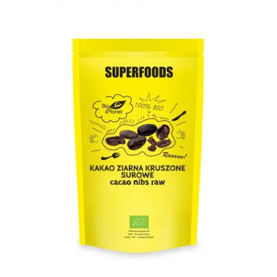 SUPERFOODS Kakao ziarna kruszone surowe BIO 250g BIO PLANET